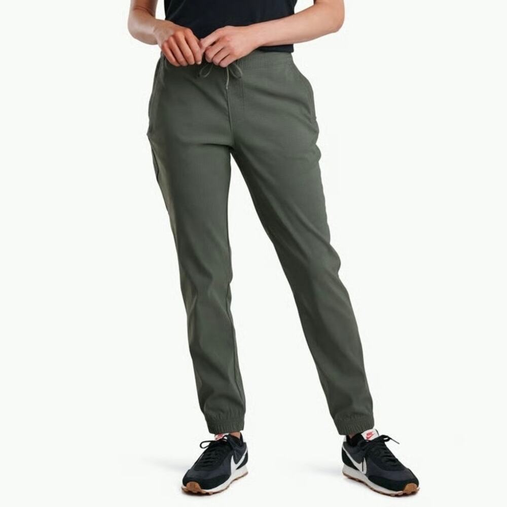 Kuhl Women’s Black Olive Green Haven Jogger Pants Size XL